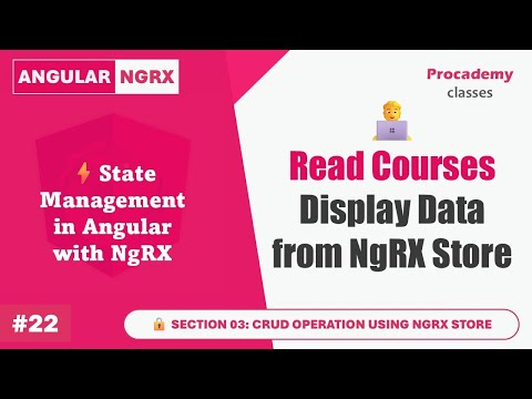 #22 Read Courses State - Display Data from NgRx Store | Master Angular State Management with NgRx