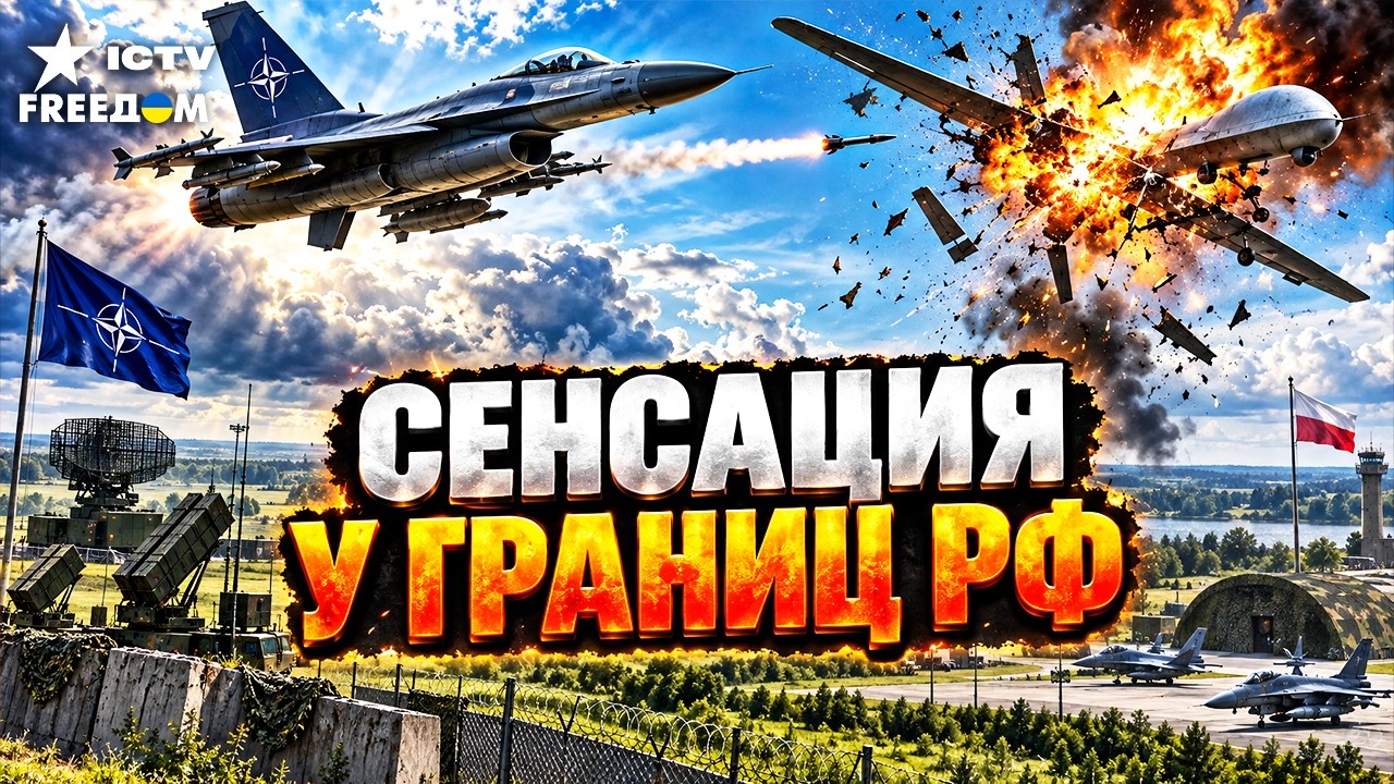 НАТО ОТКРЫЛО ОГОНЬ! ПЕРВЫЙ ДРОН РФ УЖЕ ПРИЗЕМЛИЛИ! Европа готовится переступ