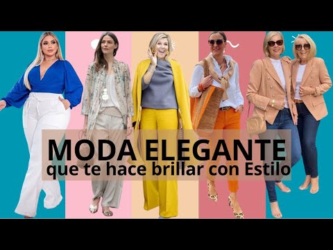 Moda Femenina Elegante que te hace brillar con Estilo a los 50 y 60 años o más #moda #modafeminina