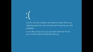 How to Fix a System Service Exception Error