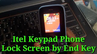 Itel Keypad Phone Lock Screen by End Key Disable Setting | Itel Keypad phone Auto ScreenLock Setting