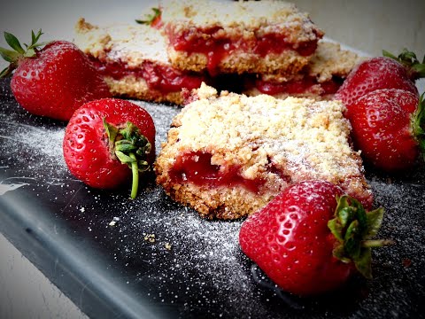 Strawberry Crumb Bars!
