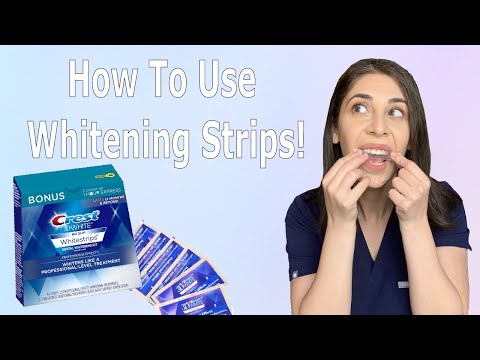 How To Use Whitening Strips!