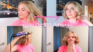 NEW DYSON AIRWRAP UNBOXING: Dyson Airwrap curls on short hair + First impressions + Tutorial/Review