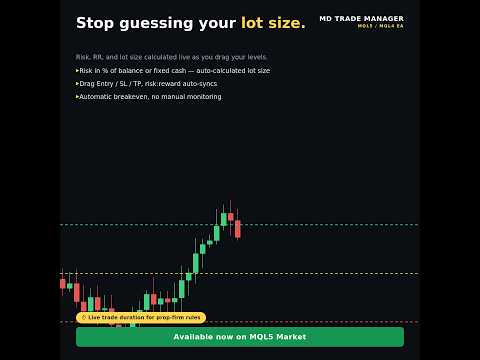 Video Mt5 Trade Manager Risk Tool