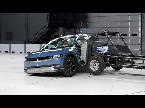 2022 Hyundai Ioniq 5 original side IIHS crash test
