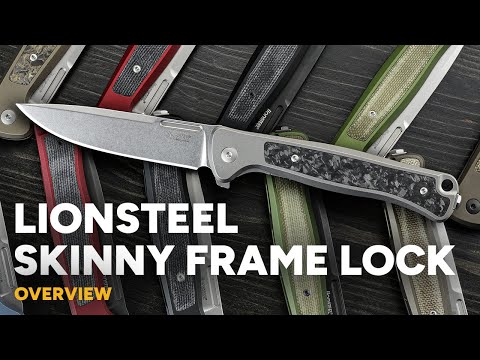 LionSteel Skinny Knife Black Aluminum Stonewashed Blade SK01A-BS