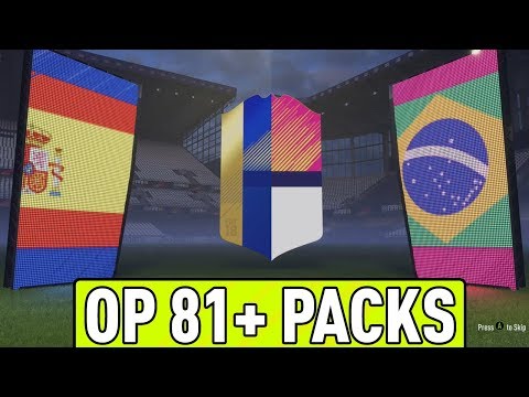 THE BEST PACKS TO OPEN EVER! OP 81+ TWO PLAYER PACKS! FIFA 18 PACK OPENING