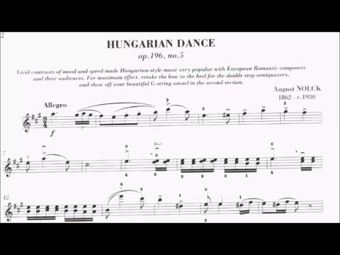 ABRSM Violin 2020-2023 Grade 6 C7 Nolck Hungarian Dance Op.196 No.5 Sheet Music