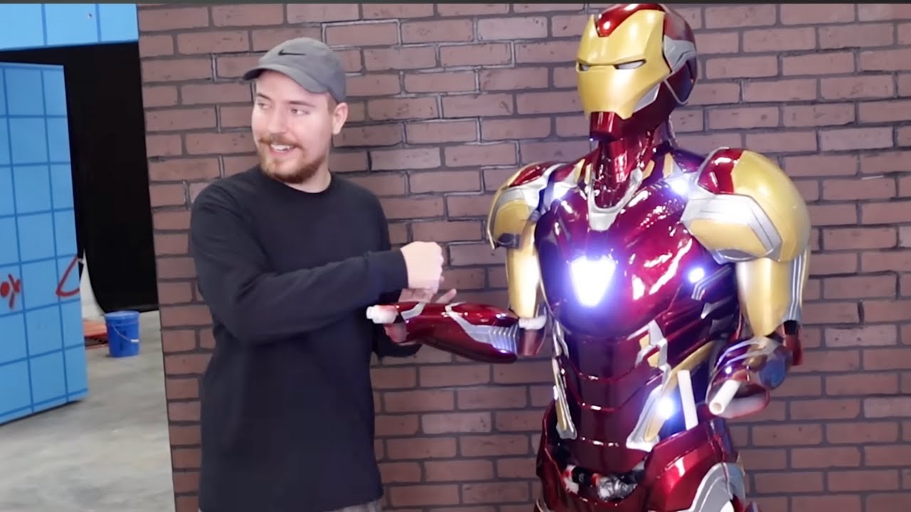 I Built MrBeast A Real Iron Man Suit!