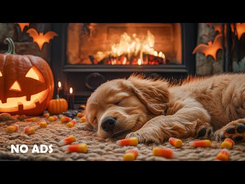 12 Hours Calming Music for Dogs 🎃🐶 Anti-Separation Anxiety Relief Music 🎶 Deep Sleep 👻 No Ads