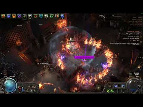 Lightning Spear Amazon - 0.4 Fate of the Vaal Temple Run (48 Rooms)