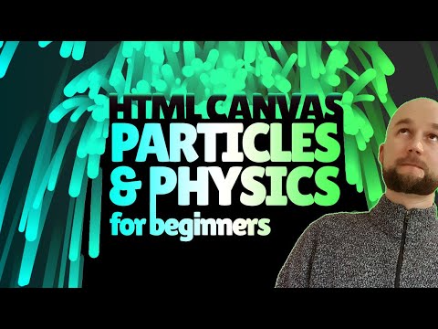 JavaScript project tutorial for beginners HTML Canvas Particles