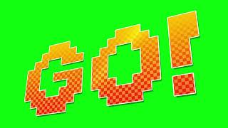 Mario Kart Countdown Green Screen with Retro Font