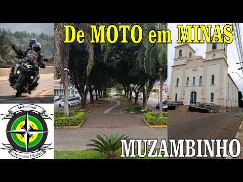 De MOTO em MINAS - Explorando Muzambinho: Igreja Matriz e Praças. #motocasalmomentos2rodas