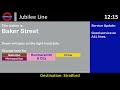 London Underground Jubilee Line Train Announcement