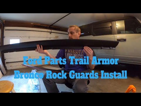 New Bronco Ford Parts Trail Armor Rock Guard Install Bushwacker Rocker Panel