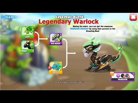Legendary Warlock Breeding Blitz Event-Dragon Mania Legends | Circus Cake Craze Event | DML