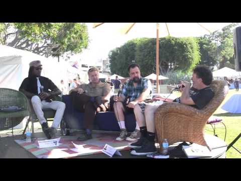 D.H. Peligro, Jack Grisham, Dave Markey & Jordan Schwartz. at the 2013 WEHO Book Fair