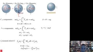 Plane Motion of Rigid Bodies:Linear and Angular Momentum Example