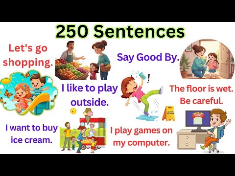250 Daily Use English Sentences | Learn English | Simple Daily English Sentence | Spoken English
