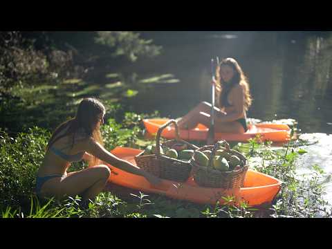 Floating my Abundant Fruit Harvest Downstream