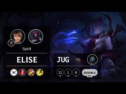 Elise Jungle vs Kindred - KR Grandmaster Patch 9.9