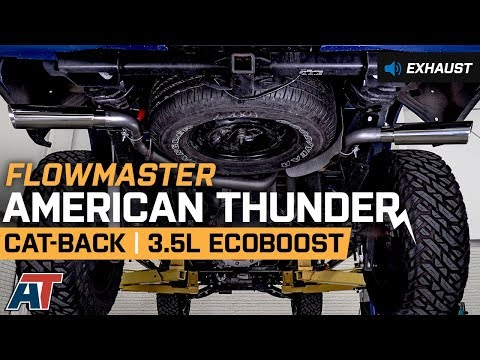 2015-2018 F150 Flowmaster American Thunder Cat-Back Exhaust 3.5L EcoBoost Sound Clip & Install
