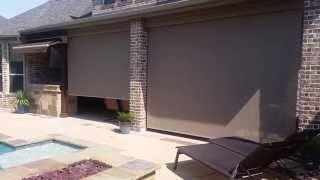 Cable Guide Shades and Retractable Awning in Plano 2
