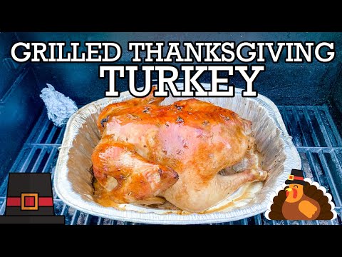 GRILLED THANKSGIVING TURKEY // HOW TO GRILL A TURKEY...