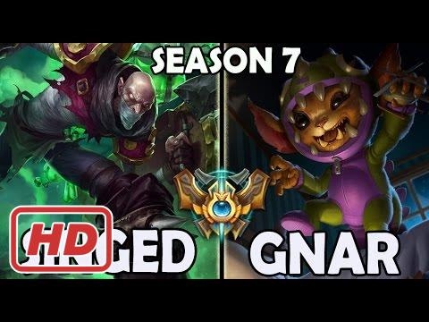 Best Singed Korea vs Gnar TOP Rank #65 Challenger 609 LP