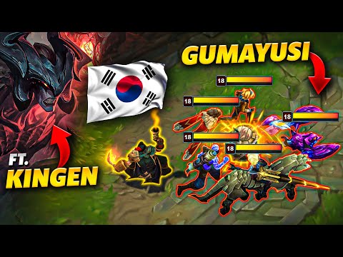 Carrying A WORLDS CHAMPION On Gangplank In Challenger... ft. Kingen & Gumayusi