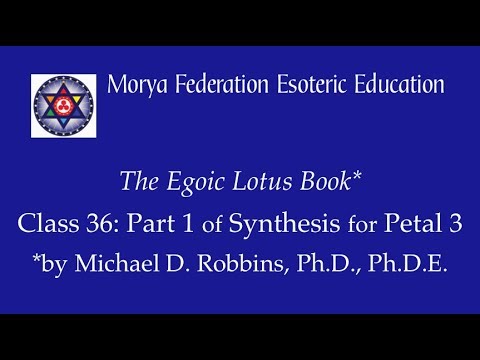 Egoic Lotus Webinar - Program  36: Part 1 of Synthesis for Petal 3