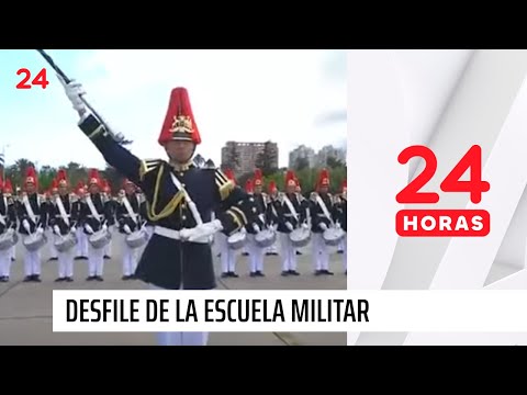 Desfile de la Escuela Militar del Libertador Bernardo O'Higgins en la gran Parada Militar 2024