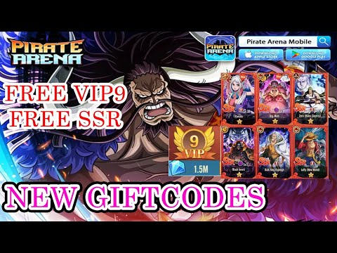 Pirate Arena New Giftcodes April - One Piece Free VIP9 & Free SSR Android iOS