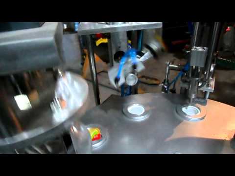 Rotary cup filling sealing machine for jelly/ice cream/yogur...