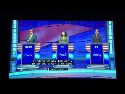 Jeopardy, Charlie Fonville Day 2 - 1st Daily Double (11/23/20)
