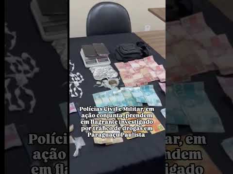 Jovem de 21 anos é preso em flagrante por tráfico de drogas em Paraguaçu Paulista
