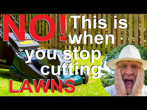 No! This is when you stop cutting your grass!  Stop Mowing your Lawn