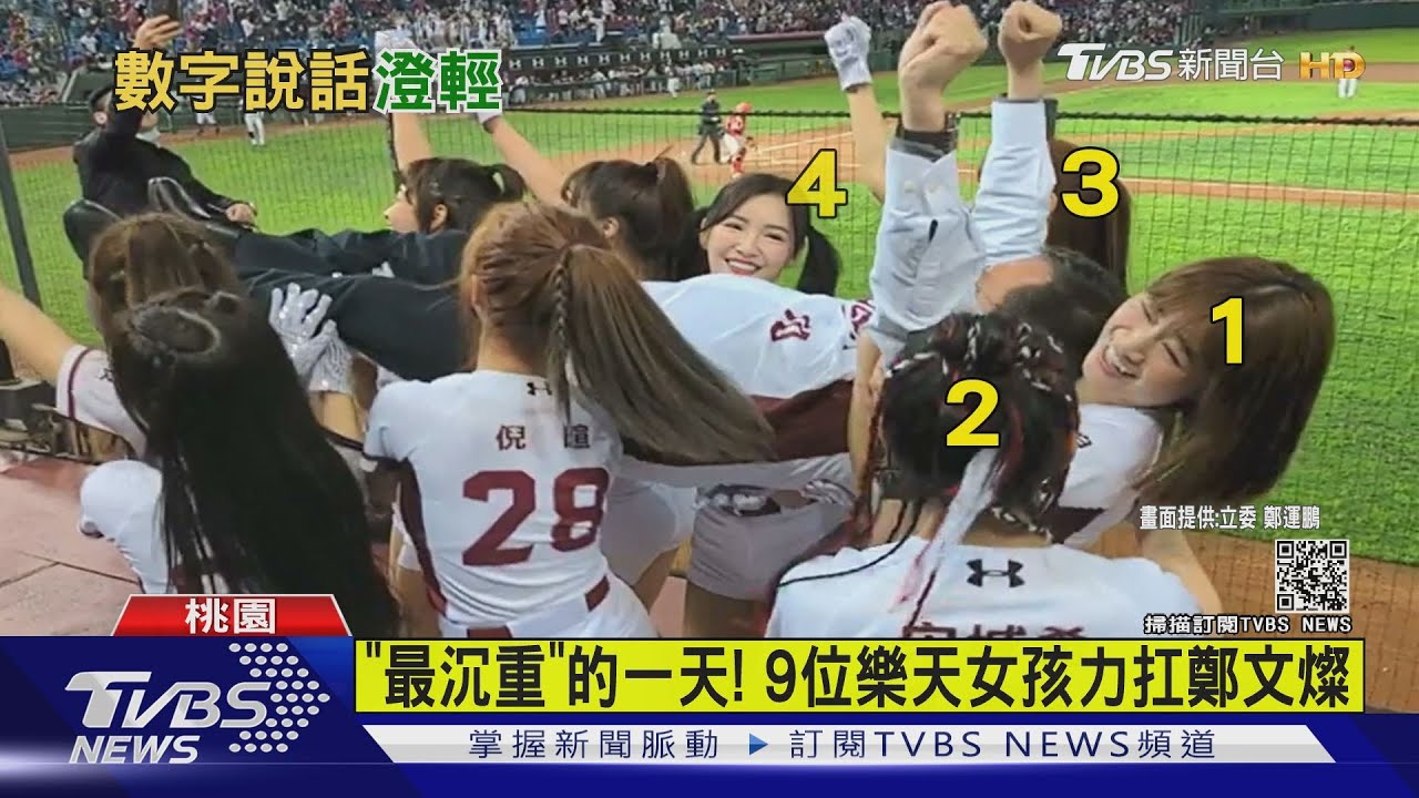 「最沉重」的一天! 9位樂天女孩力扛鄭文燦