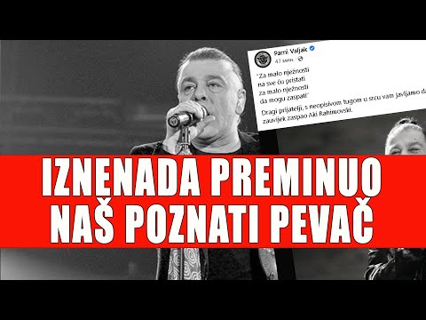 PREMINUO AKI RAHIMOVSKI, frontmen grupe PARNI VALJAK