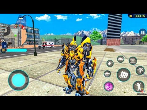 Bumblebee Multiple Transformation Jet Robot Car Bike Game 2023 #1k | Android Gameplay