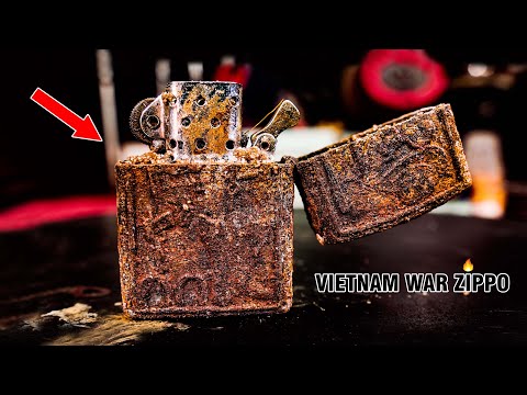 Zippo Lighter Restoration Forgotten From The Vietnam War