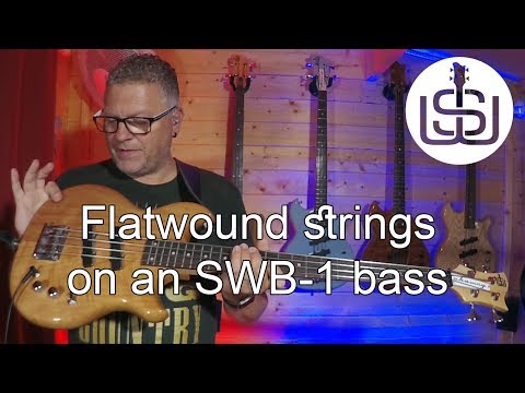 Flatwound strings on the Chowny SWB-1 short-scale bass - by Scott Whitley