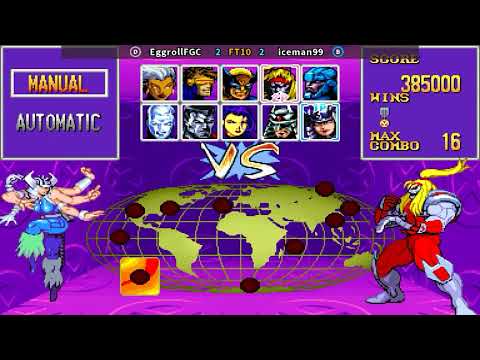 X-Men: Children of the Atom - EggrollFGC vs iceman99