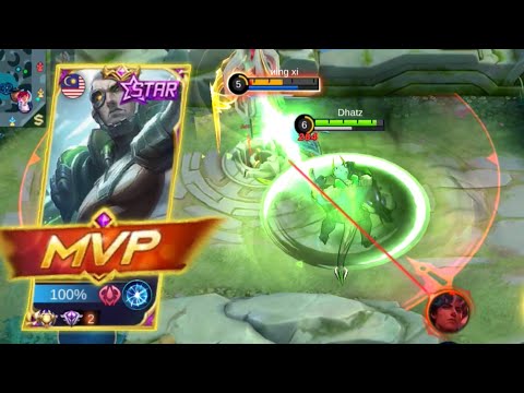 TUTORIAL AGAINST XAVIER EXP LANE USING YU ZHONG NO DEATH GAMEPLAY | MLBB