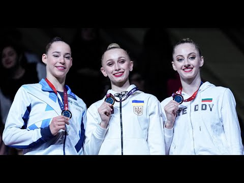 Award Ceremony Hoop Final /GOLD for Viktoriia/ - European Championships Baku 2023