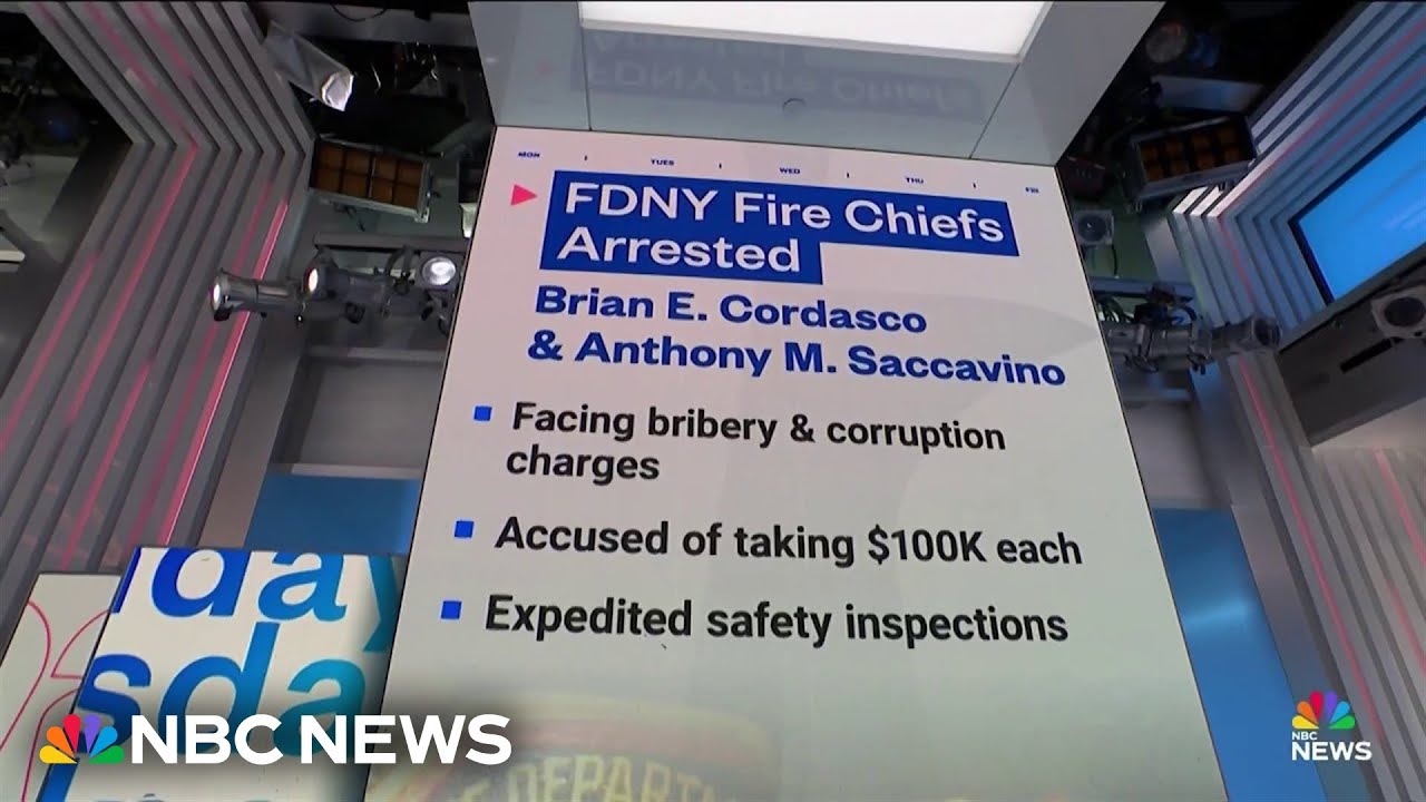 Former New York fire chiefs accused of bribery scheme