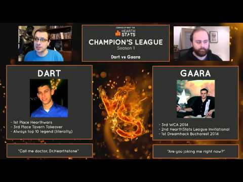 Dart vs Tempo Storm Gaara | Quarterfinal 1 | HearthStats Champions League Season 1