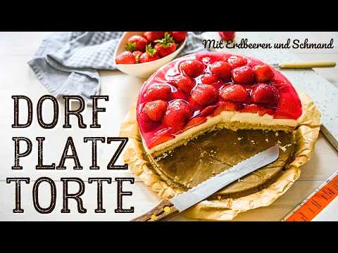 Erdbeerkuchen mit Schmand - Erdbeer-Schmand-Torte - Omas Rezept